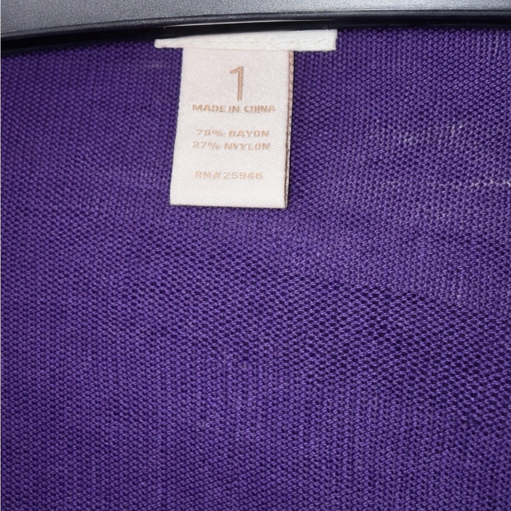 Chico's Purple Women's Sweater Cardigan